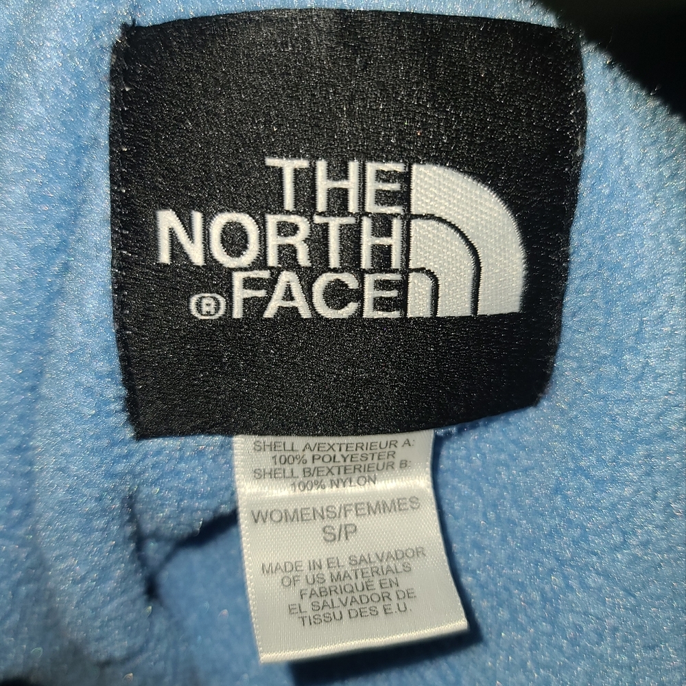 The North Face Polartec Zip Up Sweatshirt, Women's Small, Blue & Grey - Picture 4 of 5